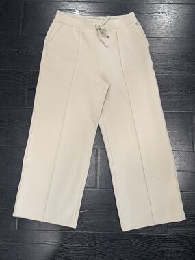 Women’s Calia Drawstring Wide-Leg Pants in Light Beige